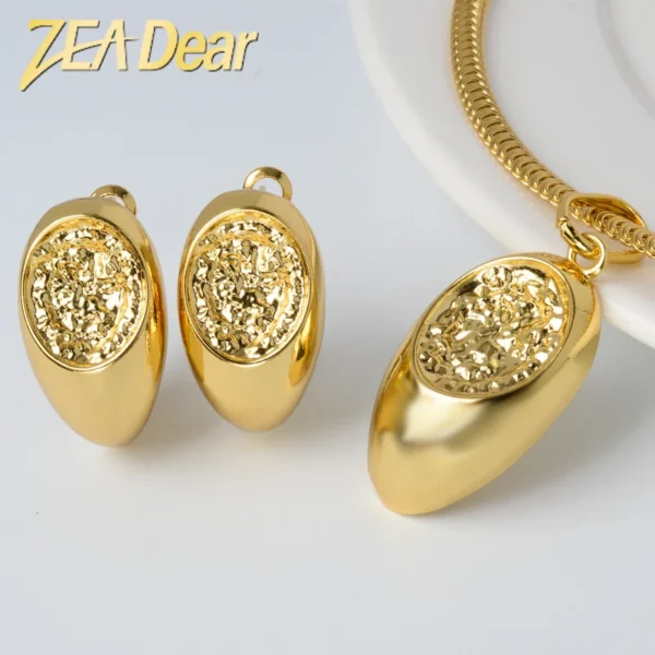 High Quality Luxury Brazilian Gold Plated Jewelry 18k Set Accessories for Women Jewelry Set